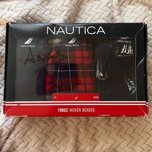 3 pack men’s nautica woven boxers size S